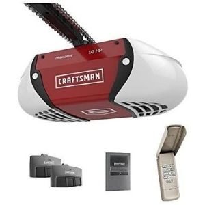 An image of Craftsman ½ HP Chain Drive Garage Door Opener, one of the best craftsman garage door opener that is versatile and efficient