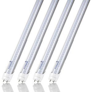 Hyperikon 4 Foot LED Tube, T8 T10 T12 40 Watt Replacement (18W), another energy efficient unit among the best LED lights for garage you will fancy having 
