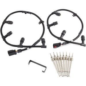 An image of epeng Glow Plug Harness with 8 pcs Glow Plugs, a reliable and more effiocient unit among the Best Glow Plugs For 6.0 Powerstroke models 
