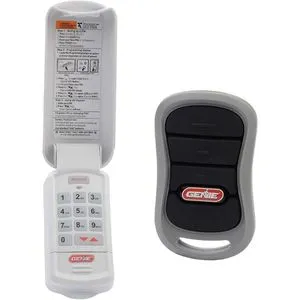 An image showing a Genie Remote with the largest button located at its bottom