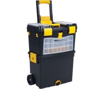 An image of eavy Duty Rolling Toolbox with Foldable Comfort Handle & Removable Top Storage