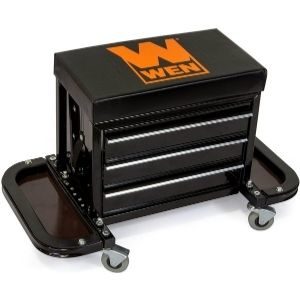 A picture of WEN 73015 Garage Glider Rolling Tool Chest Seat. The unit is among the best tool chest for garage 