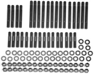 An image of ARP 134-4303 Pro Series Black Oxide 12-Point Cylinder Head Stud Kit for Small Block Chevy, an easy to use and efficient model among the best sbc heads for drag racing 