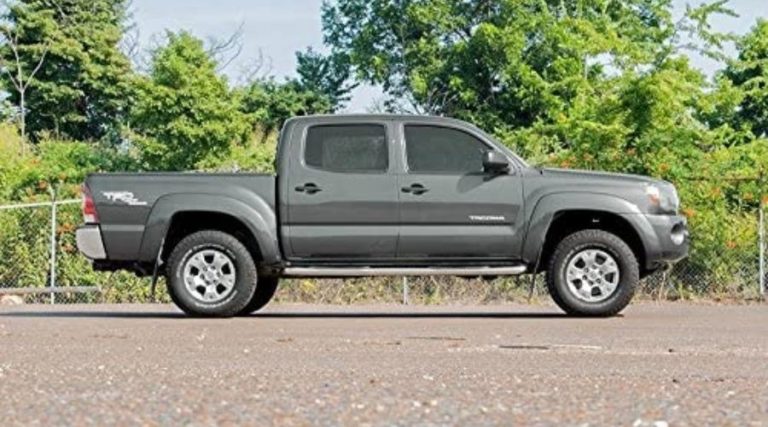 The above picture shows a car using the ough Country 2" Leveling Kit (fits) 2005-2020 Tacoma, one of the best tacoma lift kit