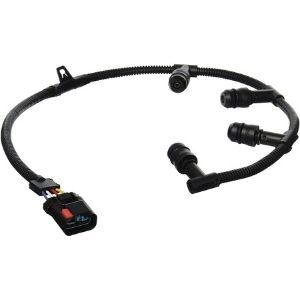 In the picture is the Ford 4C2Z-12A690-BA Diesel Left Hand Side Glow Plug Harness Extension OEM, an example of a 6.0 powerstroke among the Best Glow Plugs For 6.0 Powerstroke that will give you the convenoence and reliability you need during your engine ignition 