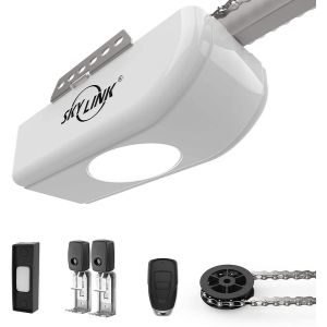 An image of SKYLINK Atoms ATR-1611C 1/2HPF Garage Door Opener with Extremely Quiet DC Motor Chain Drive, an excellenty model that will keep your door secure among the Best ¾ HP Garage Door Opener 