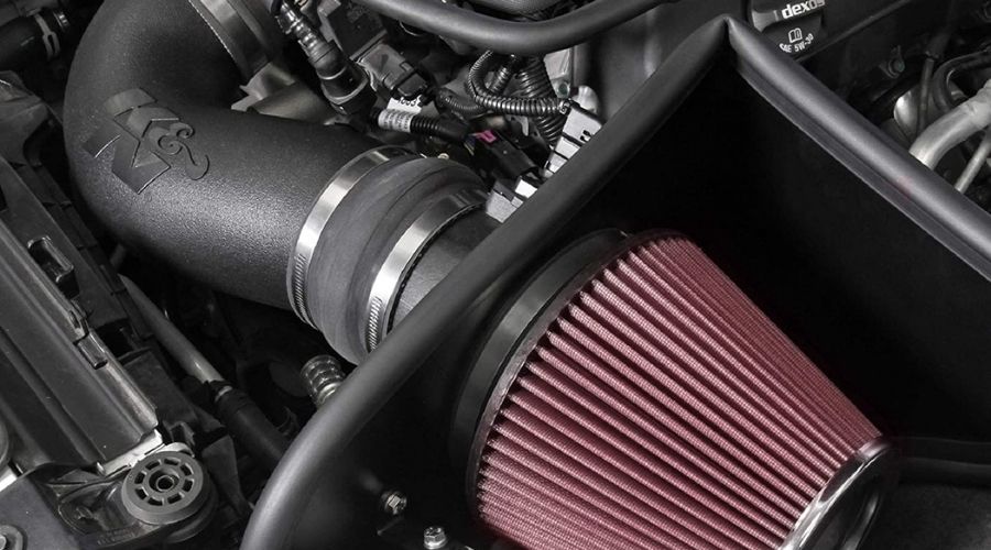 A picture of K&N Cold Air Intake Kit: High Performance, Guaranteed to Increase Horsepower, one of the Best Tuner For F150 Ecoboost units in use