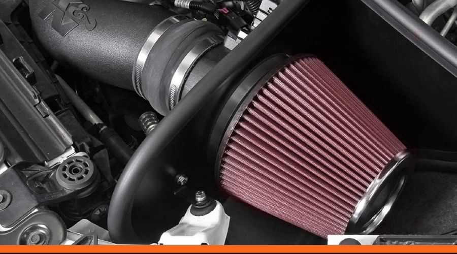 an image of K&N Cold Air Intake Kit: High Performance, Guaranteed to Increase Horsepower in use, an example of one of the Best Cold air intake for 6.0 Vortec models