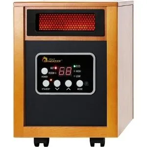 An image of Dr Infrared Heater Portable Space Heater, 1500-Watt, One of the most sought-after model among the best infrared heater for garage 