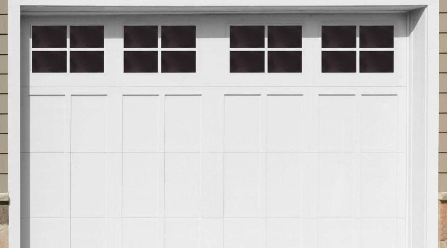 Standard Garage Dimensions. An image showing a garage door 