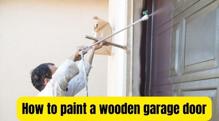 How to paint a wooden garage door